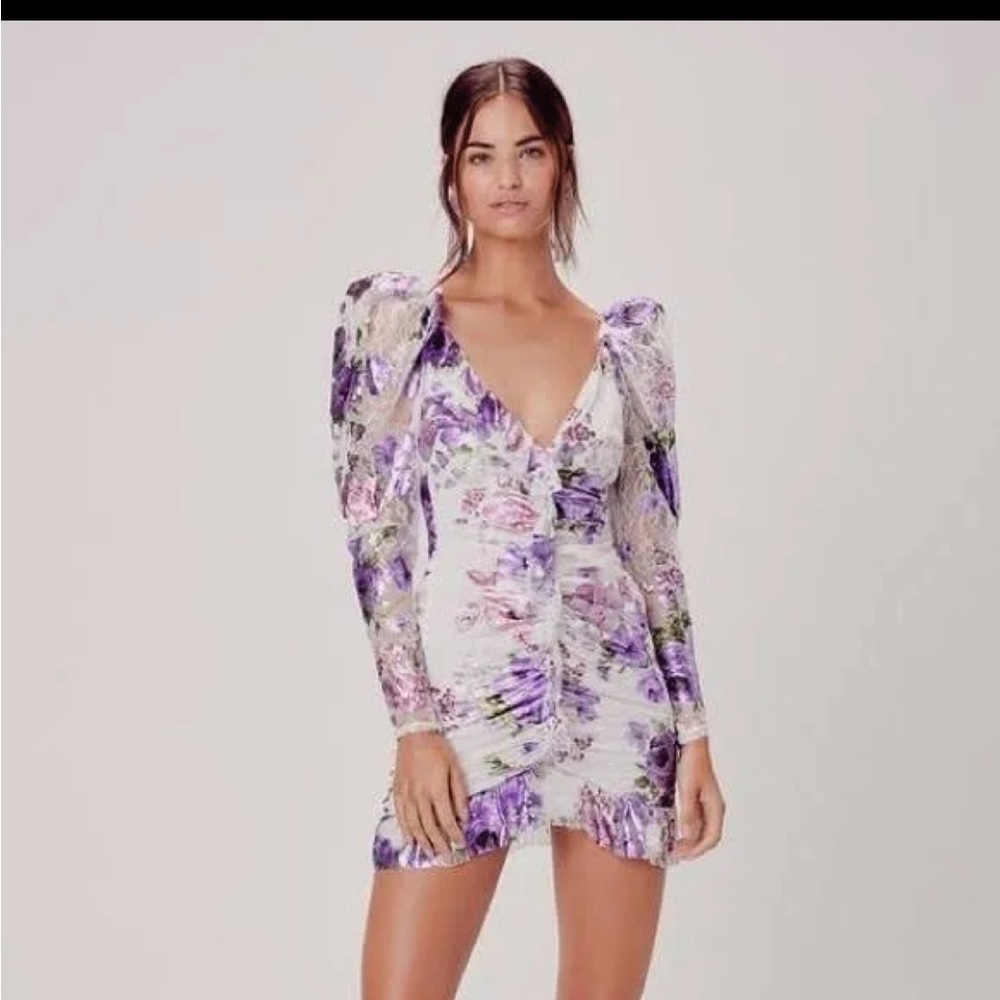For love and lemons floral lace dress size small